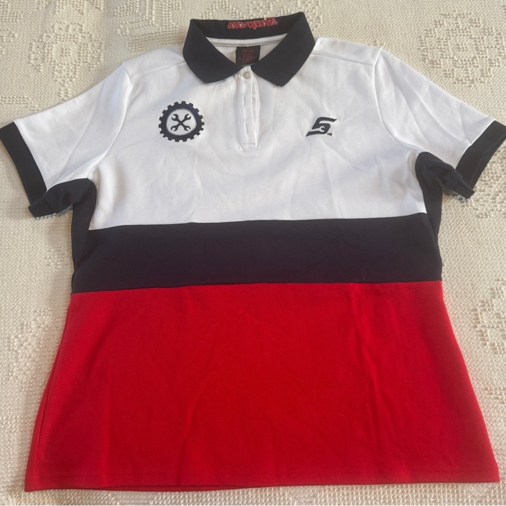 Snap-On Tools Tri-Color Polo Shirt - Red, Blue, White
